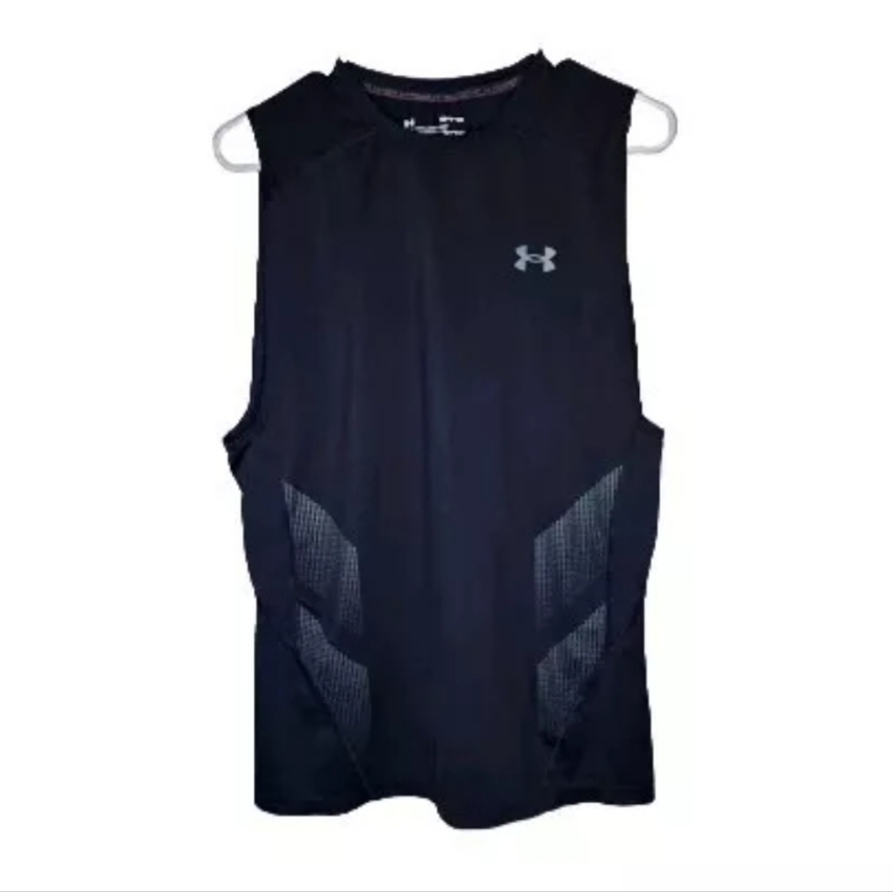 Under Armour Mens Heat Gear Fitted Black Size Small
